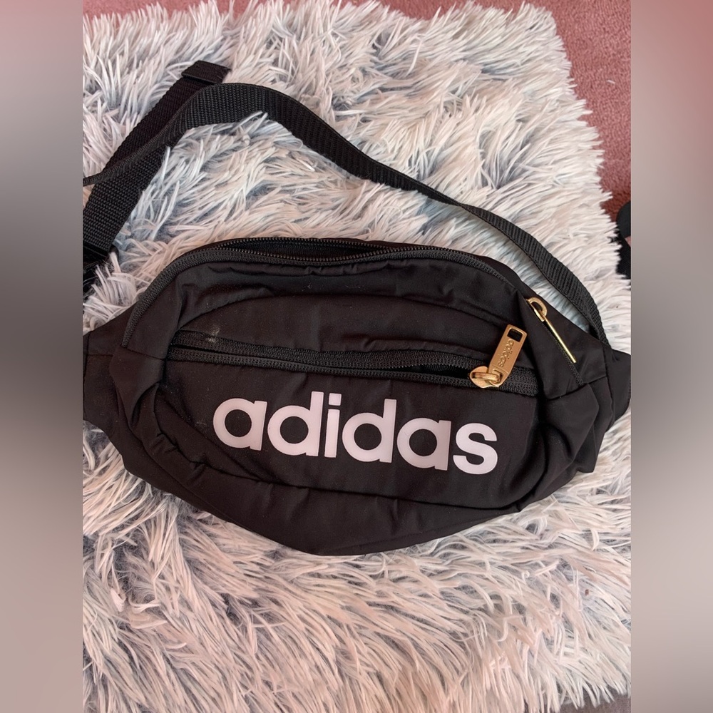 Adidas Black Belt Bag with Adjustable Strap